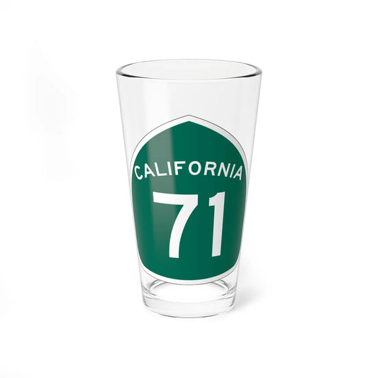 California 71 (California) (Road Sign) Pint Glass 16oz 16oz - Go Mug Yourself
