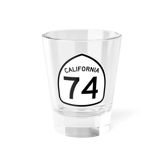 California 74 1957 (California) (Road Sign) Shot Glass 1.5oz 1.5oz - Go Mug Yourself