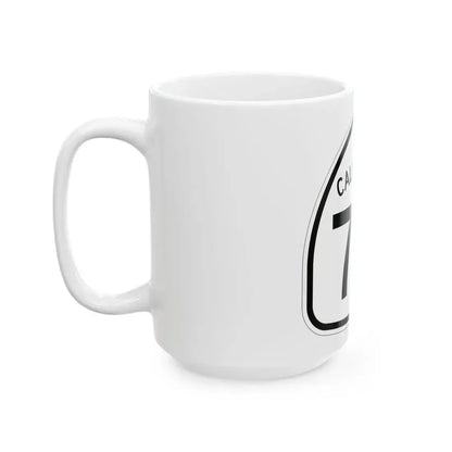 California 74 1957 (California) (Road Sign) White Coffee Mug - Go Mug Yourself