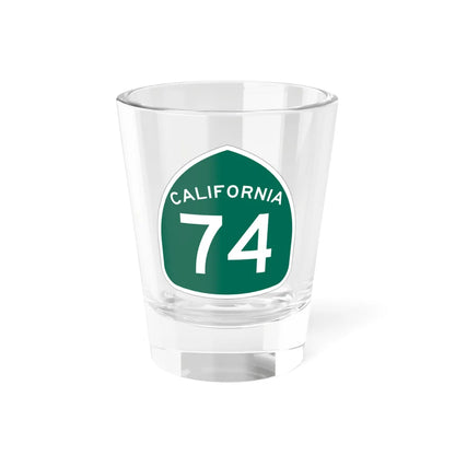 California 74 (California) (Road Sign) Shot Glass 1.5oz 1.5oz - Go Mug Yourself