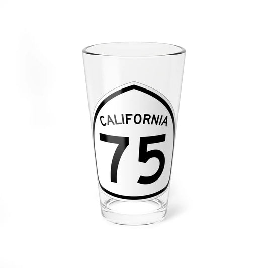 California 75 1957 (California) (Road Sign) Pint Glass 16oz 16oz - Go Mug Yourself