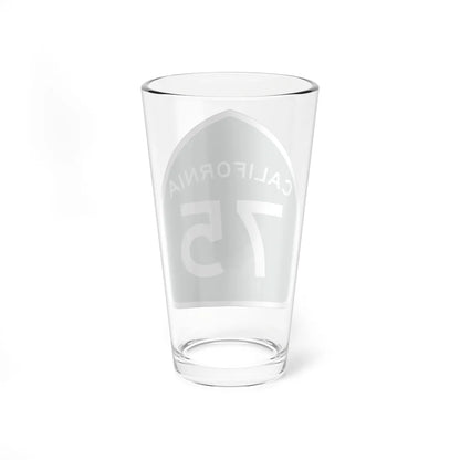California 75 (California) (Road Sign) Pint Glass 16oz - Go Mug Yourself