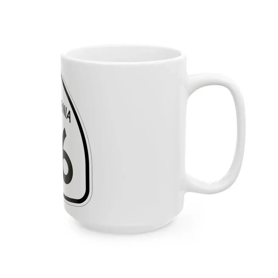 California 76 1957 (California) (Road Sign) White Coffee Mug - Go Mug Yourself