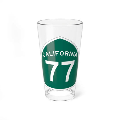 California 77 (California) (Road Sign) Pint Glass 16oz 16oz - Go Mug Yourself