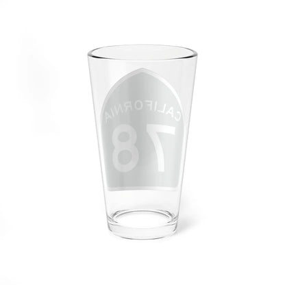 California 78 (California) (Road Sign) Pint Glass 16oz - Go Mug Yourself
