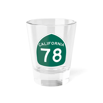 California 78 (California) (Road Sign) Shot Glass 1.5oz 1.5oz - Go Mug Yourself