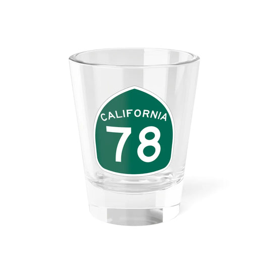 California 78 (California) (Road Sign) Shot Glass 1.5oz 1.5oz - Go Mug Yourself