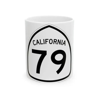 California 79 1957 (California) (Road Sign) White Coffee Mug 11oz - Go Mug Yourself