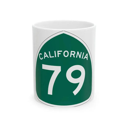 California 79 (California) (Road Sign) White Coffee Mug 11oz - Go Mug Yourself