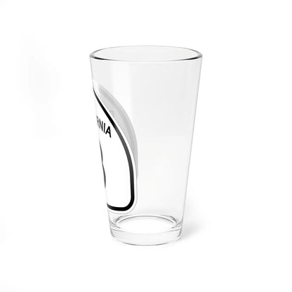 California 8 1957 (California) (Road Sign) Pint Glass 16oz - Go Mug Yourself
