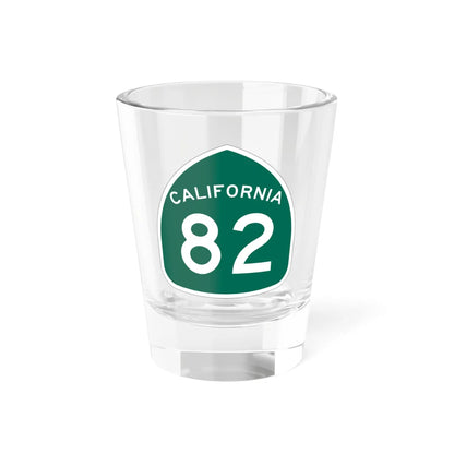 California 82 (California) (Road Sign) Shot Glass 1.5oz 1.5oz - Go Mug Yourself