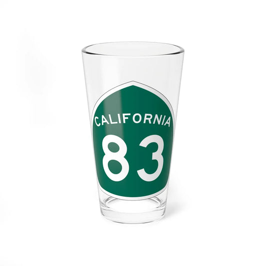 California 83 (California) (Road Sign) Pint Glass 16oz 16oz - Go Mug Yourself