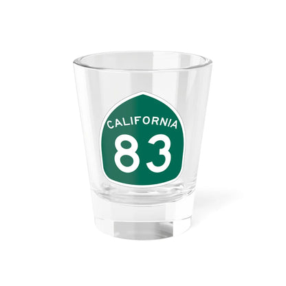 California 83 (California) (Road Sign) Shot Glass 1.5oz 1.5oz - Go Mug Yourself