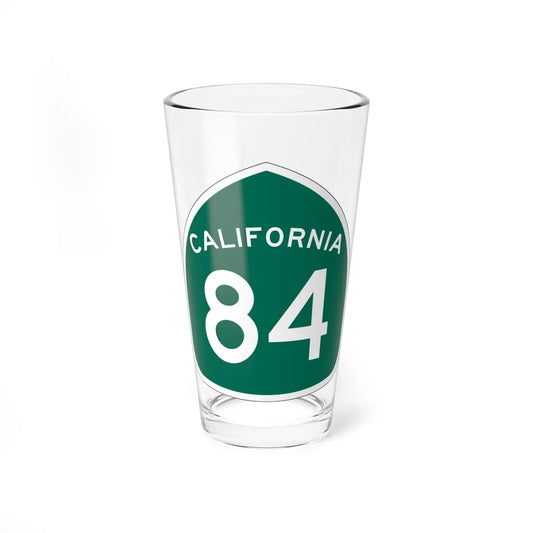 California 84 (California) (Road Sign) Pint Glass 16oz 16oz - Go Mug Yourself