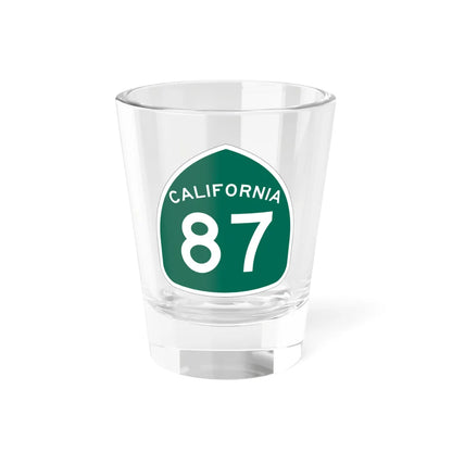 California 87 (California) (Road Sign) Shot Glass 1.5oz 1.5oz - Go Mug Yourself