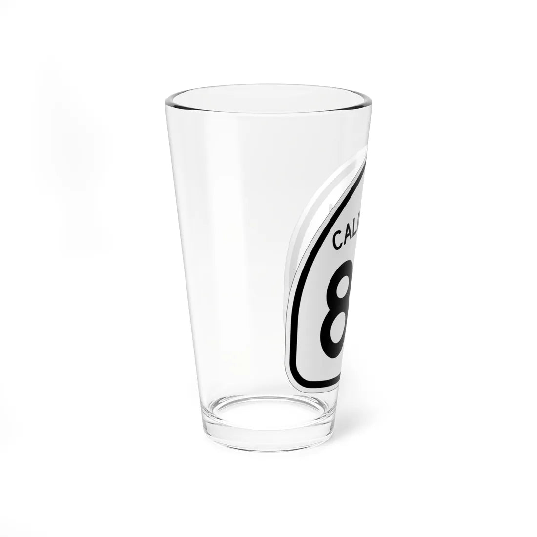 California 89 1957 (California) (Road Sign) Pint Glass 16oz - Go Mug Yourself