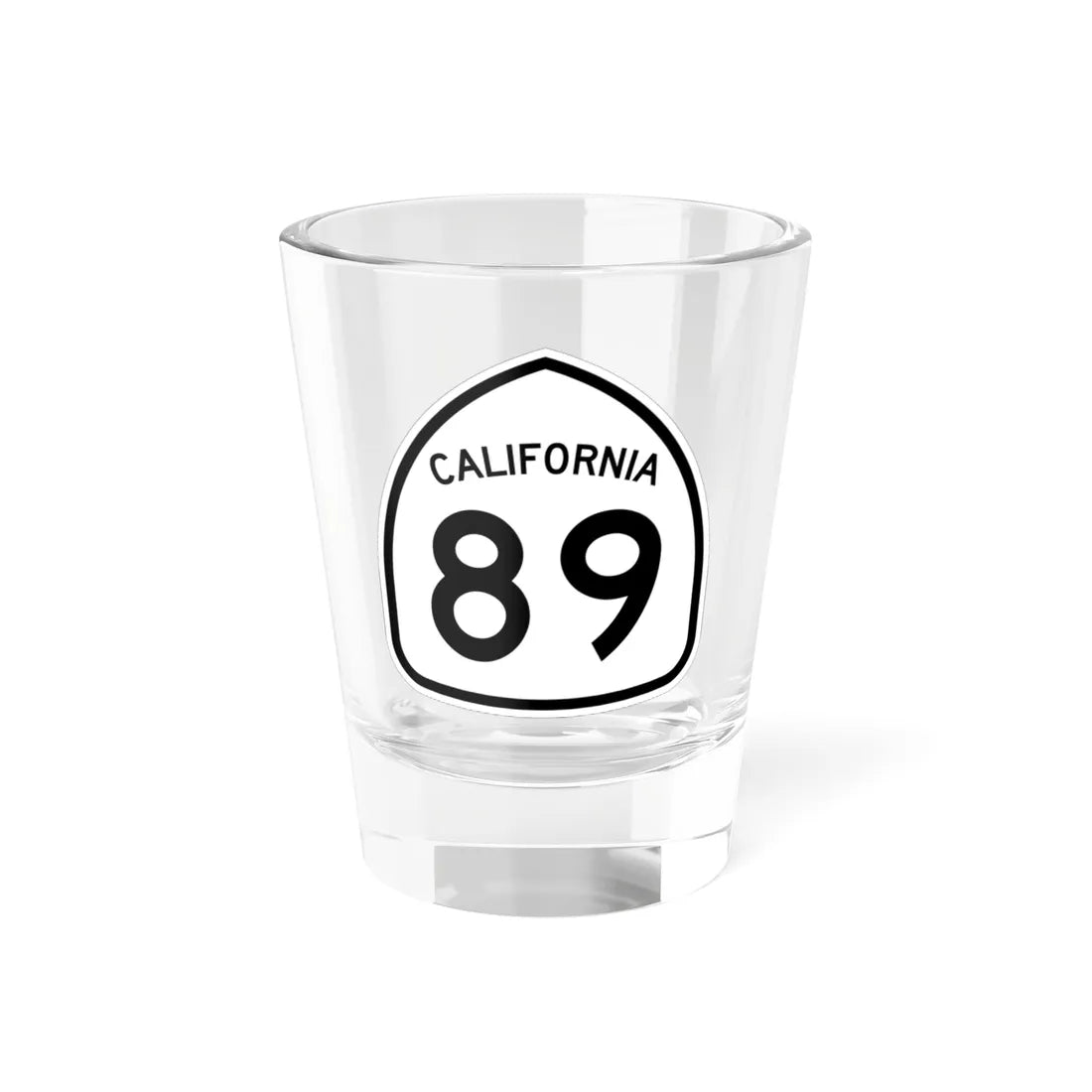 California 89 1957 (California) (Road Sign) Shot Glass 1.5oz 1.5oz - Go Mug Yourself