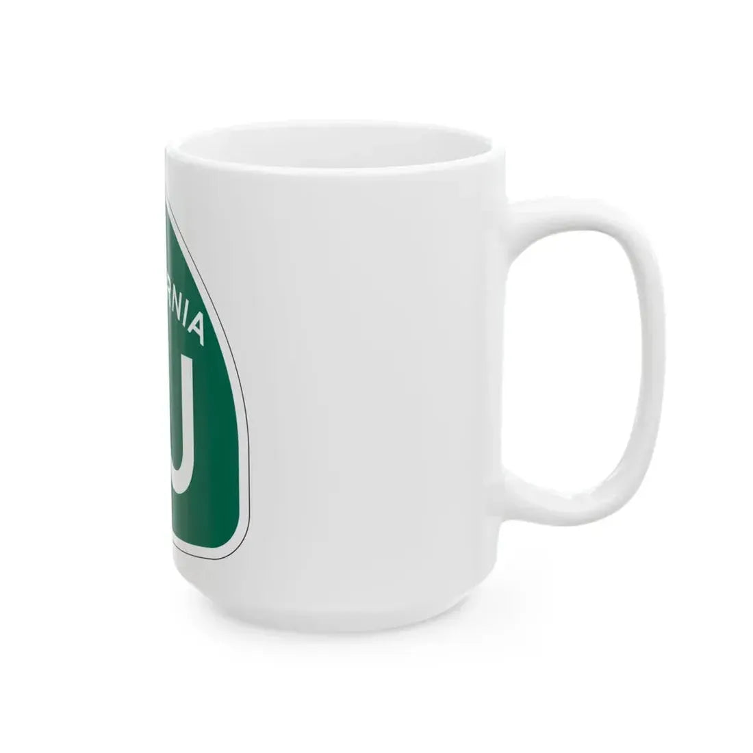 California 8U (California) (Road Sign) White Coffee Mug - Go Mug Yourself