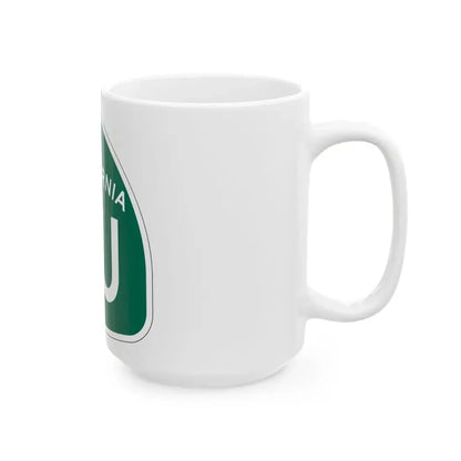 California 8U (California) (Road Sign) White Coffee Mug - Go Mug Yourself