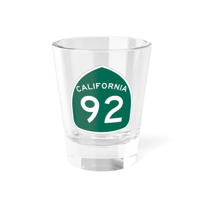 California 92 (California) (Road Sign) Shot Glass 1.5oz 1.5oz - Go Mug Yourself