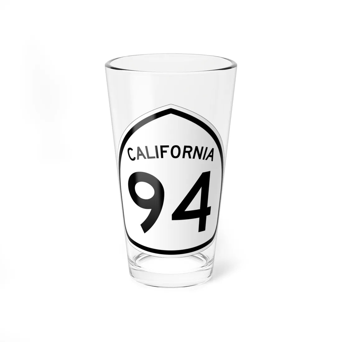 California 94 1957 (California) (Road Sign) Pint Glass 16oz 16oz - Go Mug Yourself