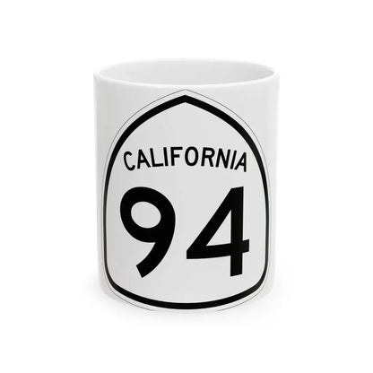 California 94 1957 (California) (Road Sign) White Coffee Mug 11oz - Go Mug Yourself