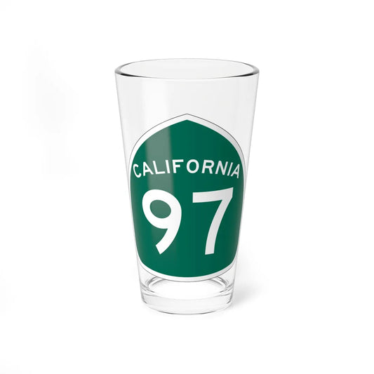 California 97 (California) (Road Sign) Pint Glass 16oz 16oz - Go Mug Yourself