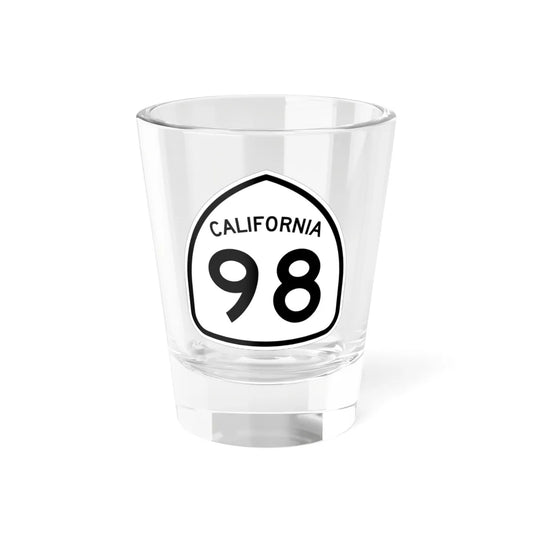 California 98 1957 (California) (Road Sign) Shot Glass 1.5oz 1.5oz - Go Mug Yourself