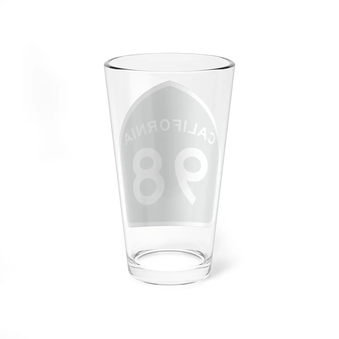 California 98 (California) (Road Sign) Pint Glass 16oz - Go Mug Yourself