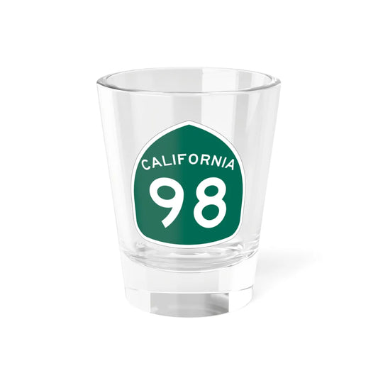 California 98 (California) (Road Sign) Shot Glass 1.5oz 1.5oz - Go Mug Yourself