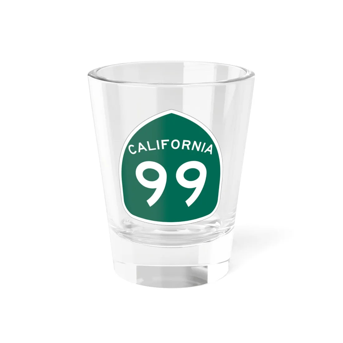 California 99 (California) (Road Sign) Shot Glass 1.5oz 1.5oz - Go Mug Yourself