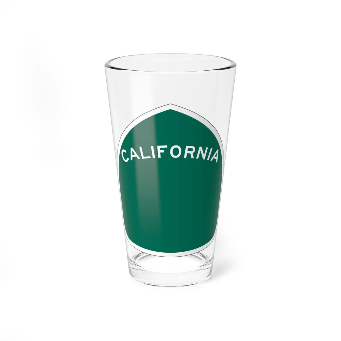 California blank (California) (Road Sign) Pint Glass 16oz 16oz - Go Mug Yourself