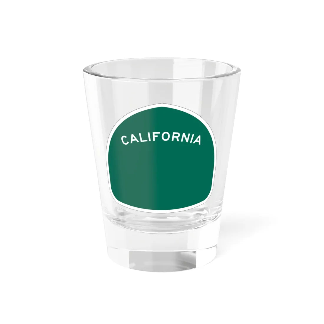California blank wide (California) (Road Sign) Shot Glass 1.5oz 1.5oz - Go Mug Yourself