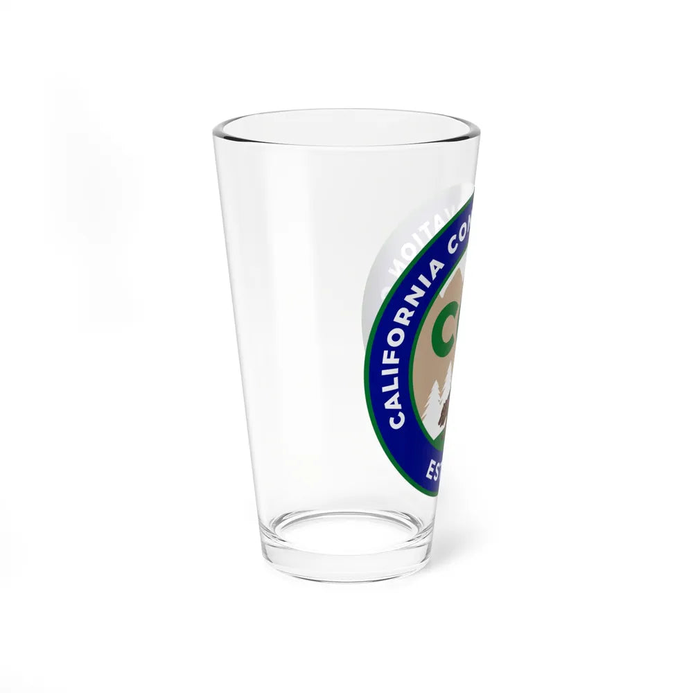 California Conservation Corps - Pint Glass 16oz-Go Mug Yourself