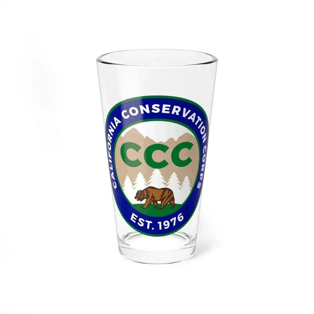 California Conservation Corps - Pint Glass 16oz - Go Mug Yourself