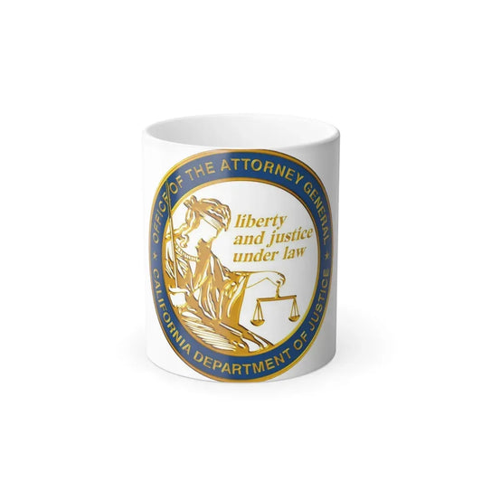 California Department of Justice v2 - Color Changing Coffee Mug 11oz - Go Mug Yourself
