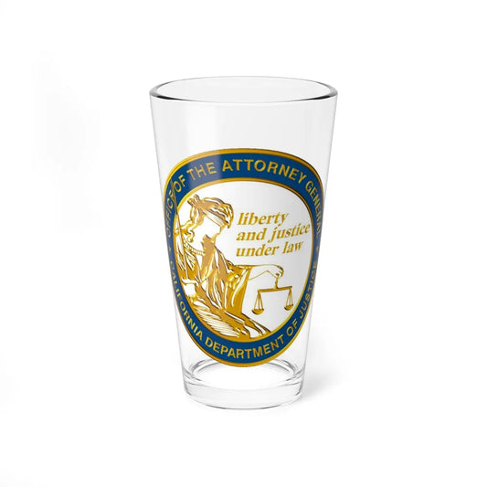 California Department of Justice v2 - Pint Glass 16oz-16oz-Go Mug Yourself