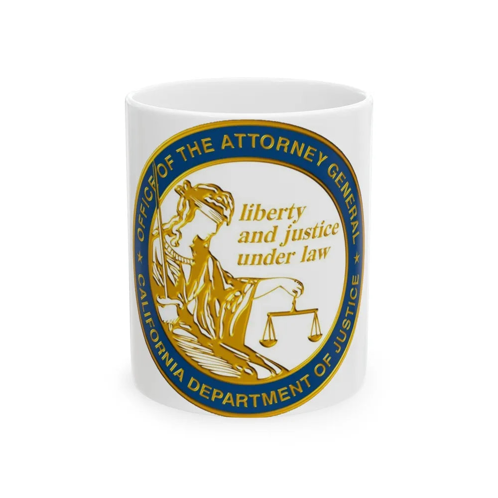 California Department of Justice v2 - White Coffee Mug-11oz-Go Mug Yourself