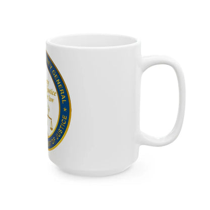 California Department of Justice v2 - White Coffee Mug-Go Mug Yourself