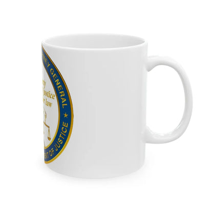 California Department of Justice v2 - White Coffee Mug-Go Mug Yourself