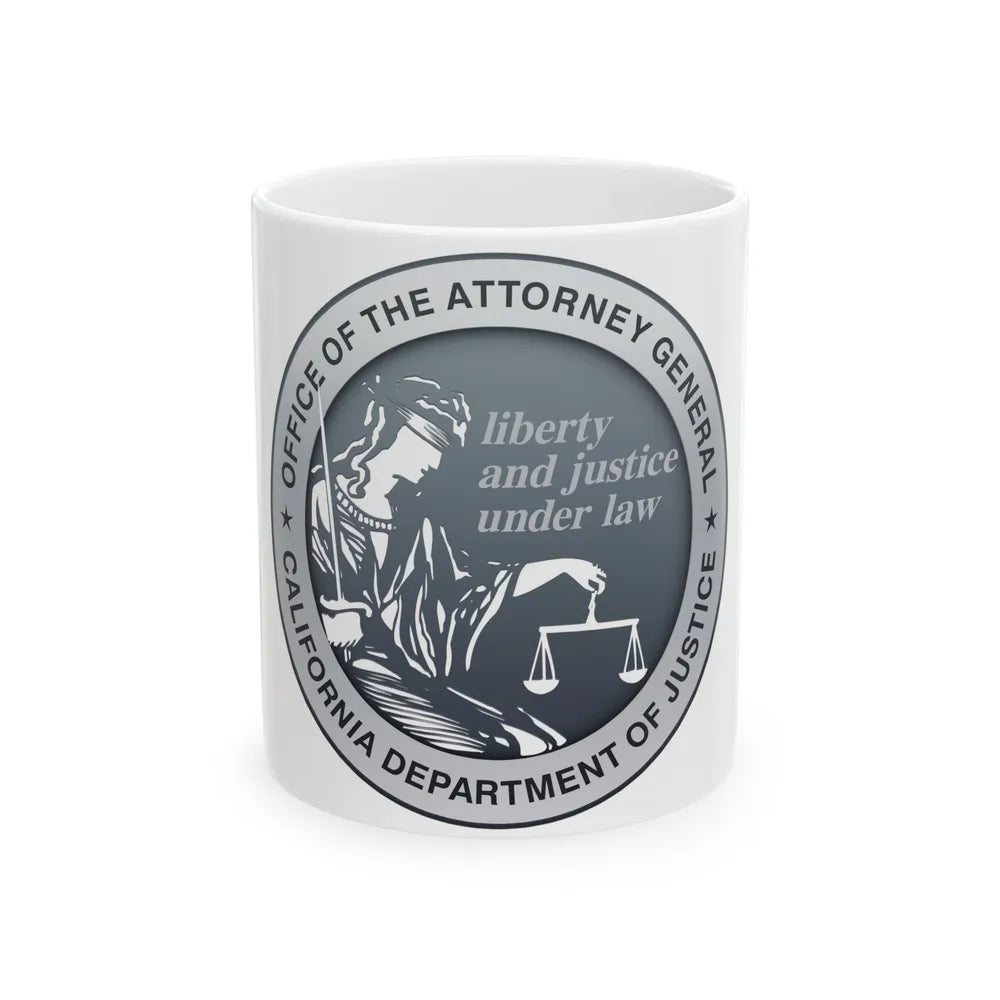 California Department of Justice - White Coffee Mug-11oz-Go Mug Yourself