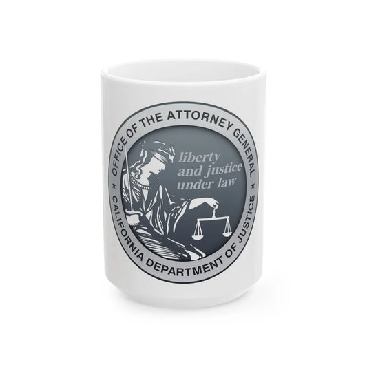 California Department of Justice - White Coffee Mug-15oz-Go Mug Yourself