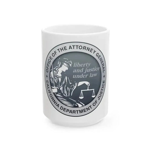 California Department of Justice - White Coffee Mug 15oz - Go Mug Yourself