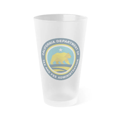 California Department of Tax and Fee Administration - Frosted Pint Glass 16oz-16oz-Frosted-Go Mug Yourself