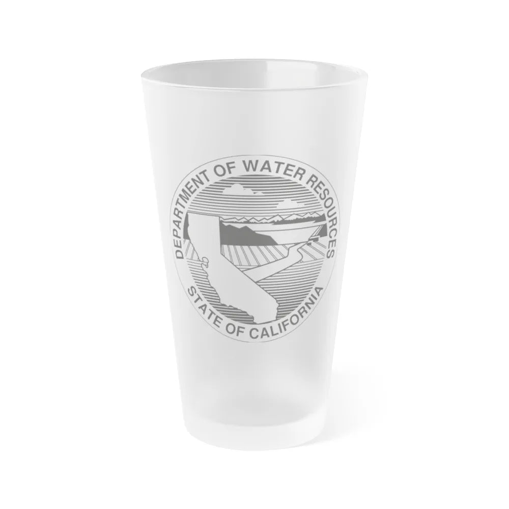 California Department of Water Resources - Frosted Pint Glass 16oz-16oz-Frosted-Go Mug Yourself