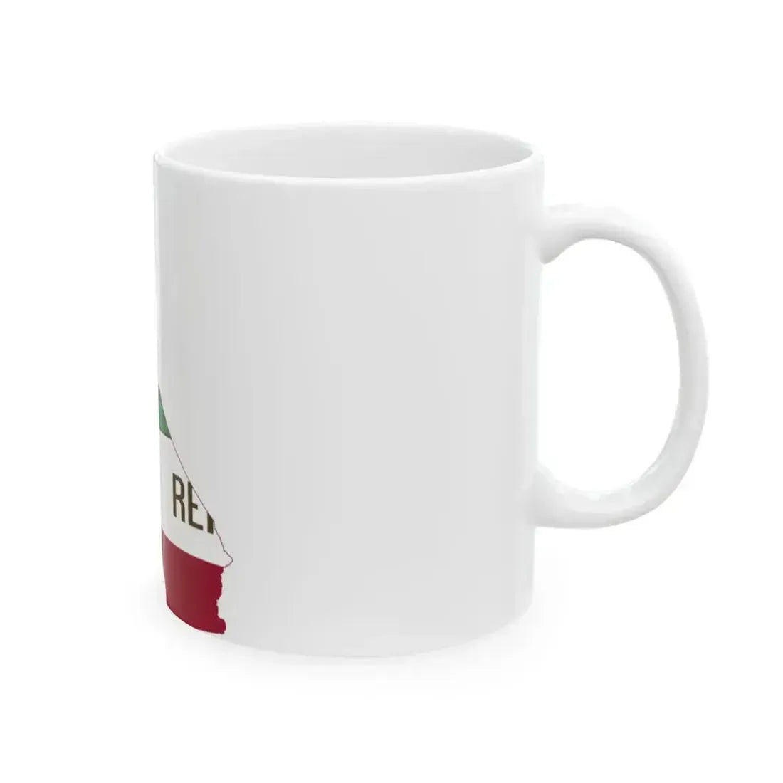 California Flagmap (United States) White Coffee Mug - Go Mug Yourself