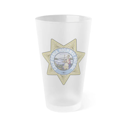 California Highway Patrol 2 - Frosted Pint Glass 16oz-16oz-Frosted-Go Mug Yourself