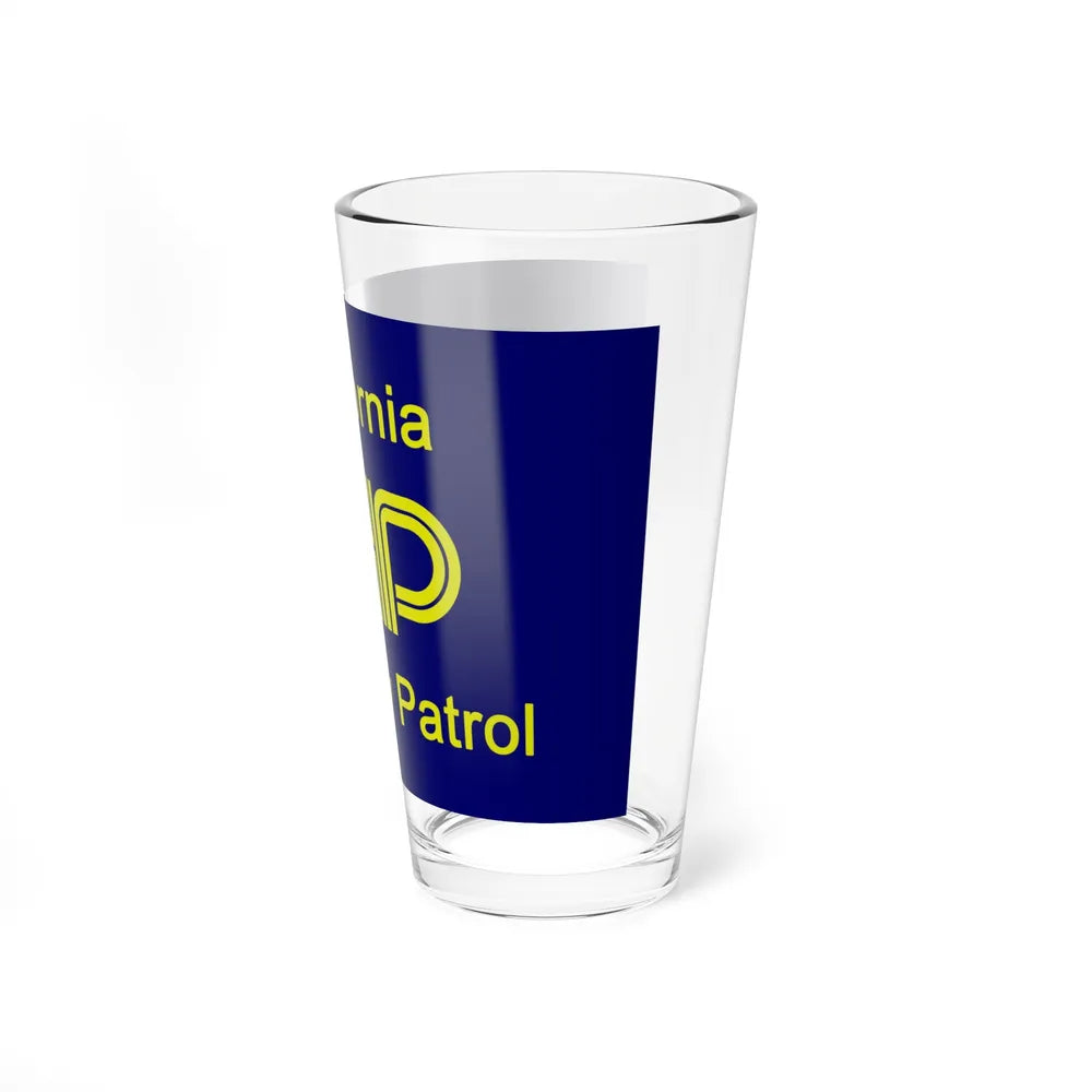 California Highway Patrol Flag - Pint Glass 16oz-Go Mug Yourself