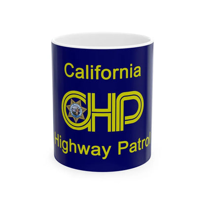 California Highway Patrol Flag - White Coffee Mug-11oz-Go Mug Yourself