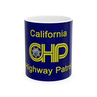 California Highway Patrol Flag - White Coffee Mug 11oz - Go Mug Yourself